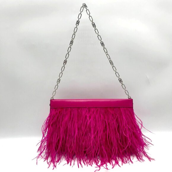 Michael Kors Deep Pink Tabitha Clutch - Picture 3 of 12